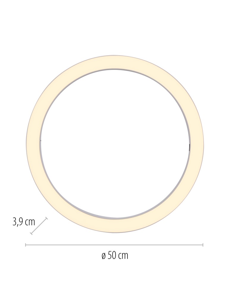 Paul Neuhaus Pure Lines Round Lampa Sufitowa Biała 6309-16