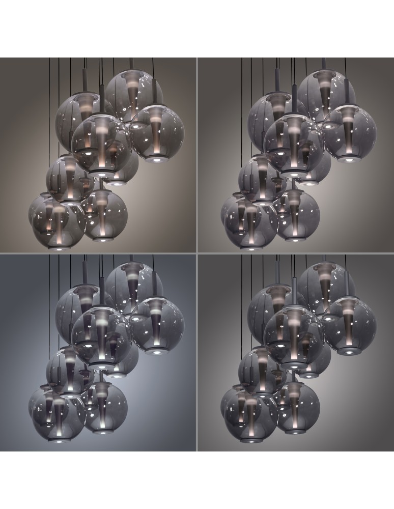 Paul Neuhaus Pure E-Infinity Lampa Wisząca Szara 2221-15
