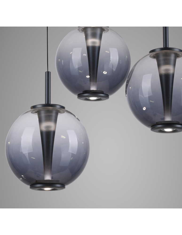 Paul Neuhaus Pure E-Infinity Lampa Wisząca Szara 2221-15