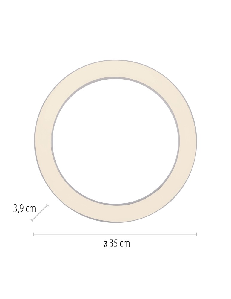 Paul Neuhaus Pure Lines Round Lampa Sufitowa Biała 6310-16