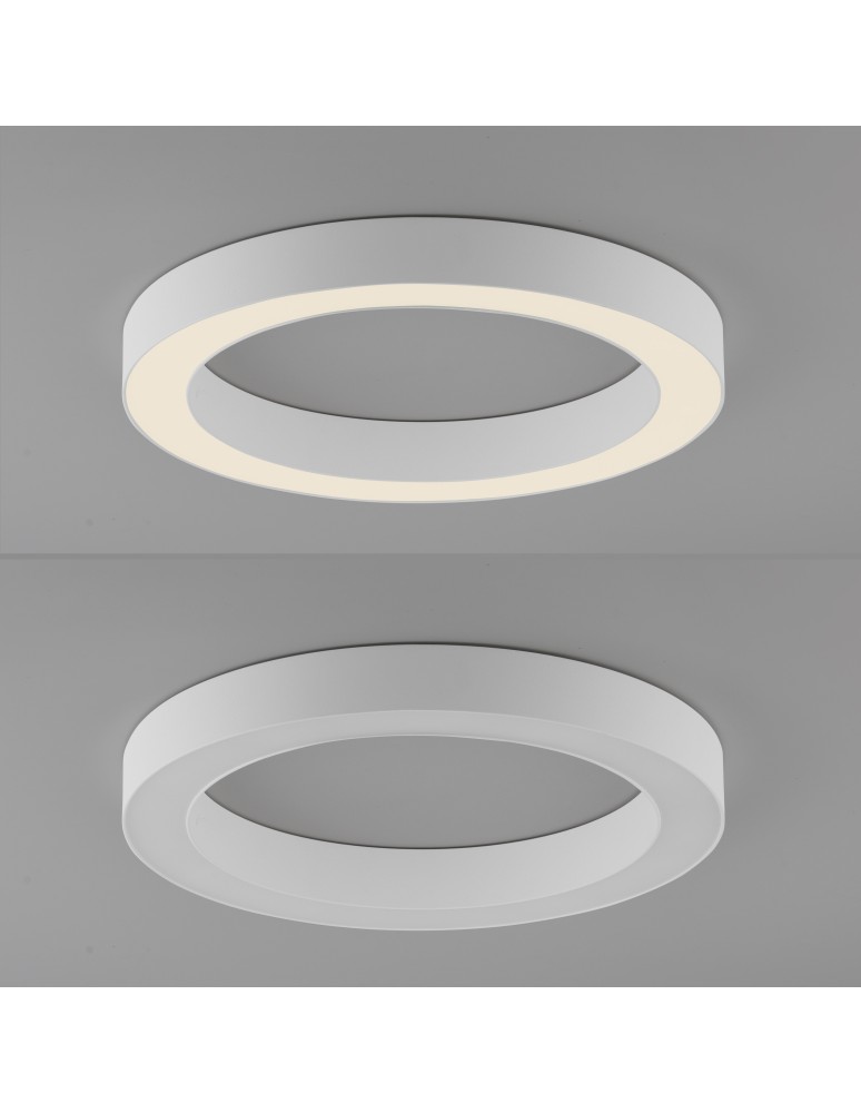 Paul Neuhaus Pure Lines Round Lampa Sufitowa Biała 6310-16