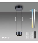 Paul Neuhaus Pure Clipse Lampa Wisząca Szara 2471-15
