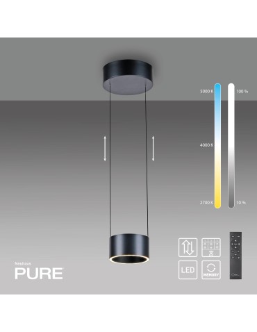 Paul Neuhaus Pure Clipse Lampa Wisząca Szara 2471-15 - product 2