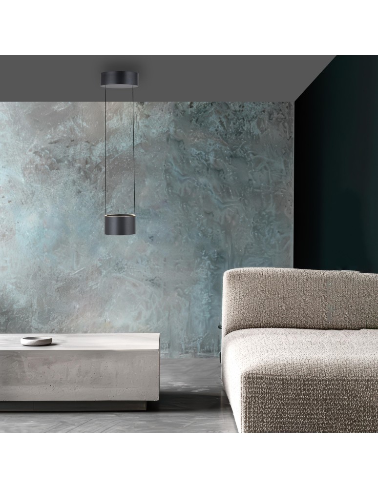Paul Neuhaus Pure Clipse Lampa Wisząca Szara 2471-15