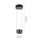 Paul Neuhaus Pure Clipse Lampa Wisząca Szara 2471-15