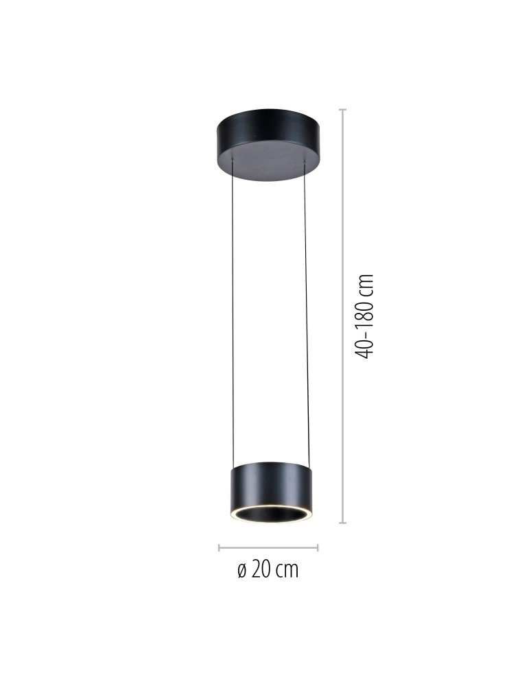 Paul Neuhaus Pure Clipse Lampa Wisząca Szara 2471-15