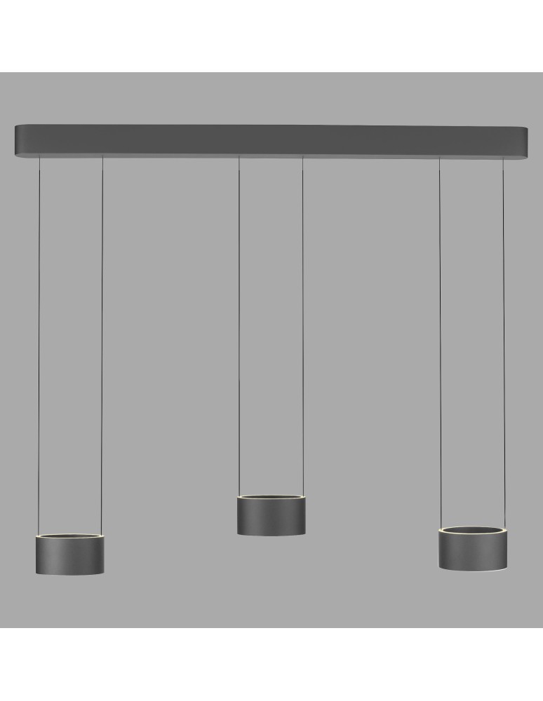 Paul Neuhaus Pure Clipse Lampa Wisząca Szara 2473-15