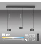 Paul Neuhaus Pure Clipse Lampa Wisząca Szara 2473-15