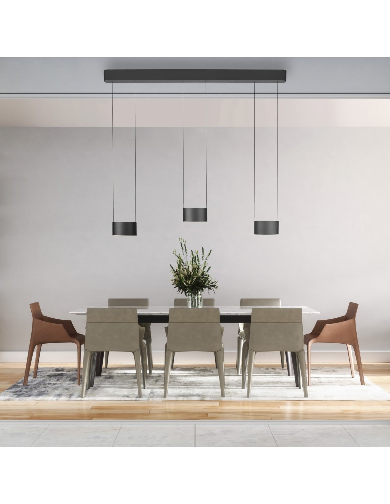 Paul Neuhaus Pure Clipse Lampa Wisząca Szara 2473-15