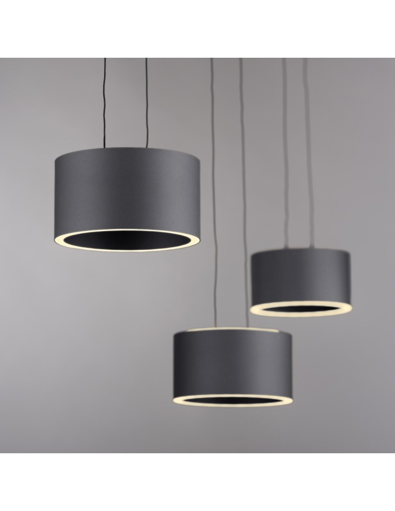 Paul Neuhaus Pure Clipse Lampa Wisząca Szara 2473-15
