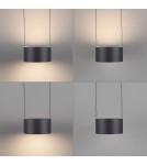 Paul Neuhaus Pure Clipse Lampa Wisząca Szara 2473-15