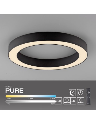 Paul Neuhaus Pure Lines Roud Lampa Sufitowa Grafitowa 6310-13 - product 2