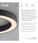 Paul Neuhaus Pure Lines Roud Lampa Sufitowa Grafitowa 6310-13