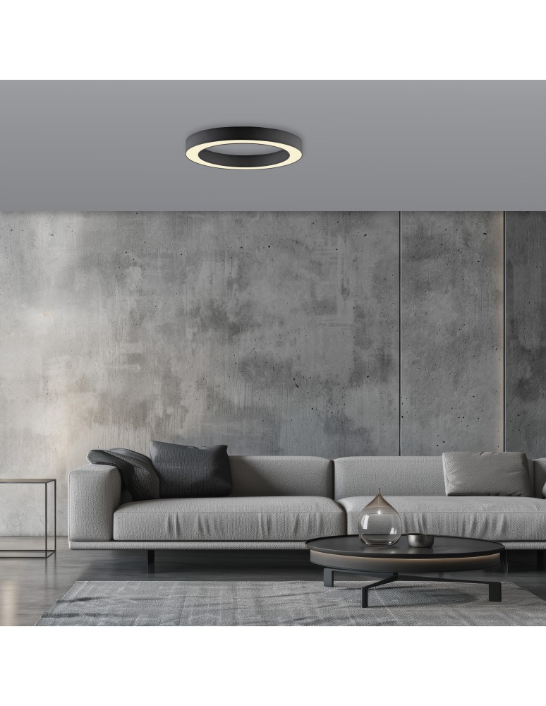 Paul Neuhaus Pure Lines Roud Lampa Sufitowa Grafitowa 6310-13