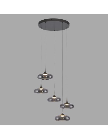 Paul Neuhaus Posh Lampa Wisząca Szara 15694-15