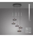 Paul Neuhaus Posh Lampa Wisząca Szara 15694-15