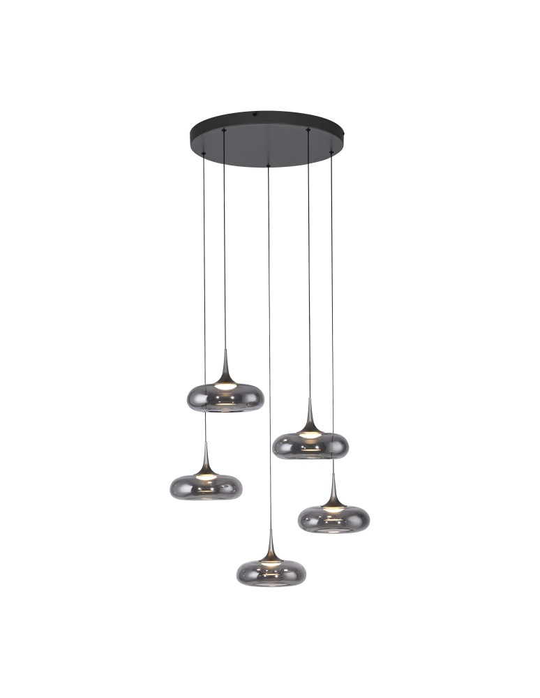 Paul Neuhaus Posh Lampa Wisząca Szara 15694-15