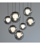 Paul Neuhaus Pure Popup Lampa Wisząca Szara 2587-15