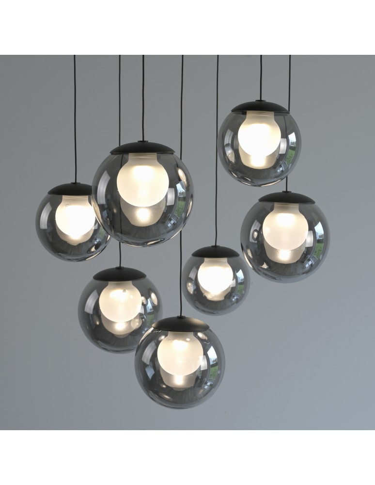 Paul Neuhaus Pure Popup Lampa Wisząca Szara 2587-15