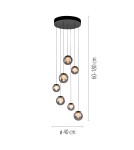Paul Neuhaus Pure Popup Lampa Wisząca Szara 2587-15
