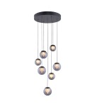 Paul Neuhaus Pure Popup Lampa Wisząca Szara 2587-15
