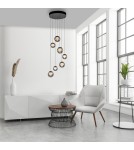 Paul Neuhaus Pure Popup Lampa Wisząca Szara 2587-15