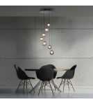 Paul Neuhaus Pure Popup Lampa Wisząca Szara 2587-15