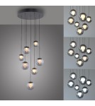 Paul Neuhaus Pure Popup Lampa Wisząca Szara 2587-15
