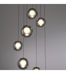 Paul Neuhaus Pure Popup Lampa Wisząca Szara 2587-15