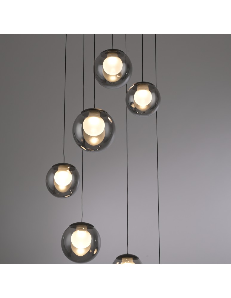 Paul Neuhaus Pure Popup Lampa Wisząca Szara 2587-15
