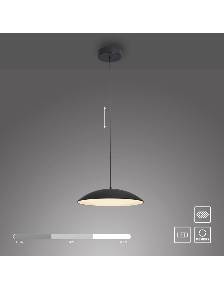 Paul Neuhaus Lente Lampa Wisząca Czarna 14606-18