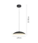 Paul Neuhaus Lente Lampa Wisząca Czarna 14606-18