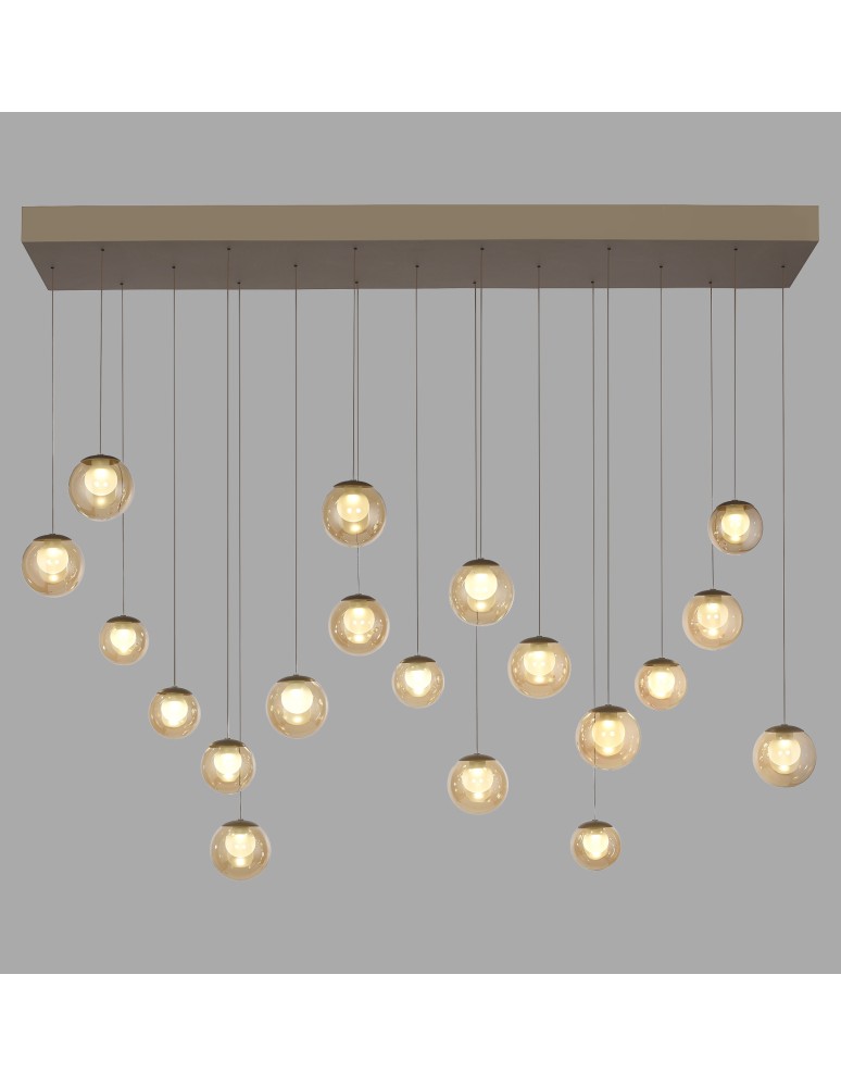 Paul Neuhaus Pure Popup Lampa Wisząca Brązowy 2589-97