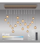 Paul Neuhaus Pure Popup Lampa Wisząca Brązowy 2589-97