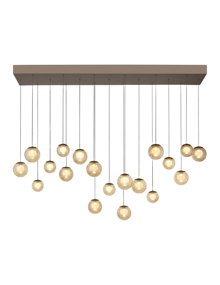 Paul Neuhaus Pure Popup Lampa Wisząca Brązowy 2589-97