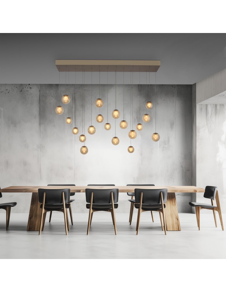 Paul Neuhaus Pure Popup Lampa Wisząca Brązowy 2589-97