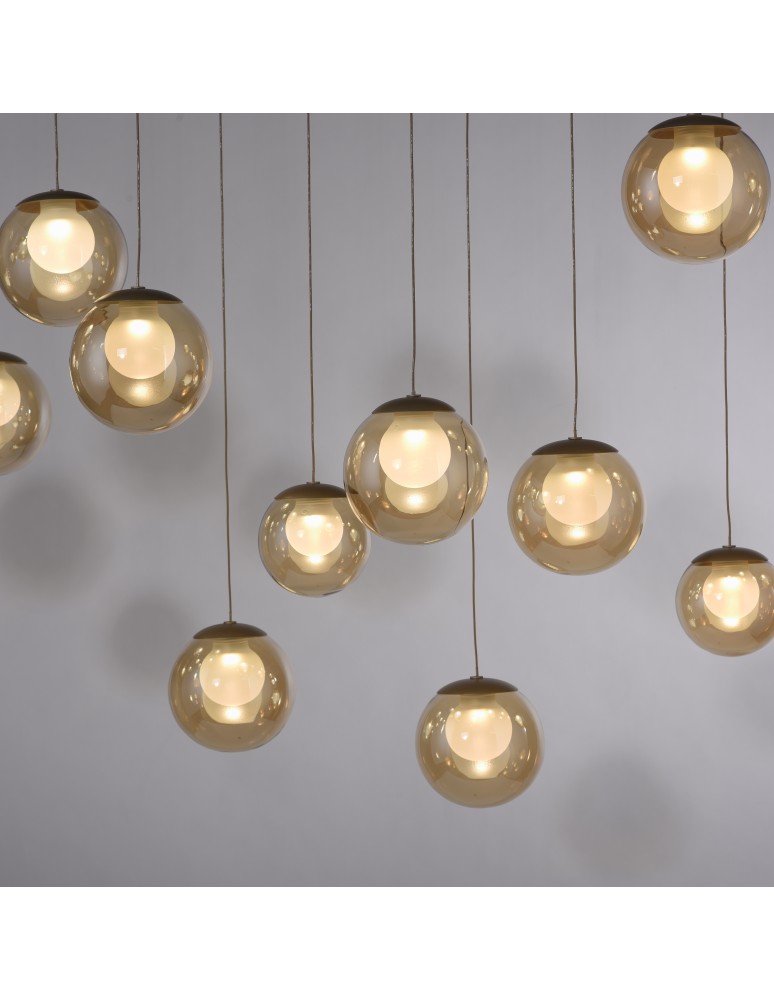 Paul Neuhaus Pure Popup Lampa Wisząca Brązowy 2589-97