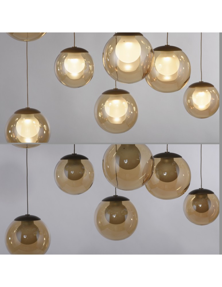 Paul Neuhaus Pure Popup Lampa Wisząca Brązowy 2589-97