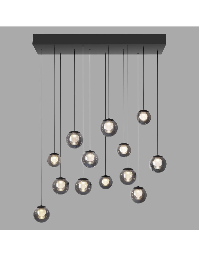 Paul Neuhaus Pure Popup Lampa Wisząca Szara 2590-15