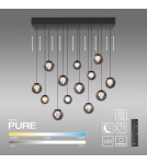 Paul Neuhaus Pure Popup Lampa Wisząca Szara 2590-15