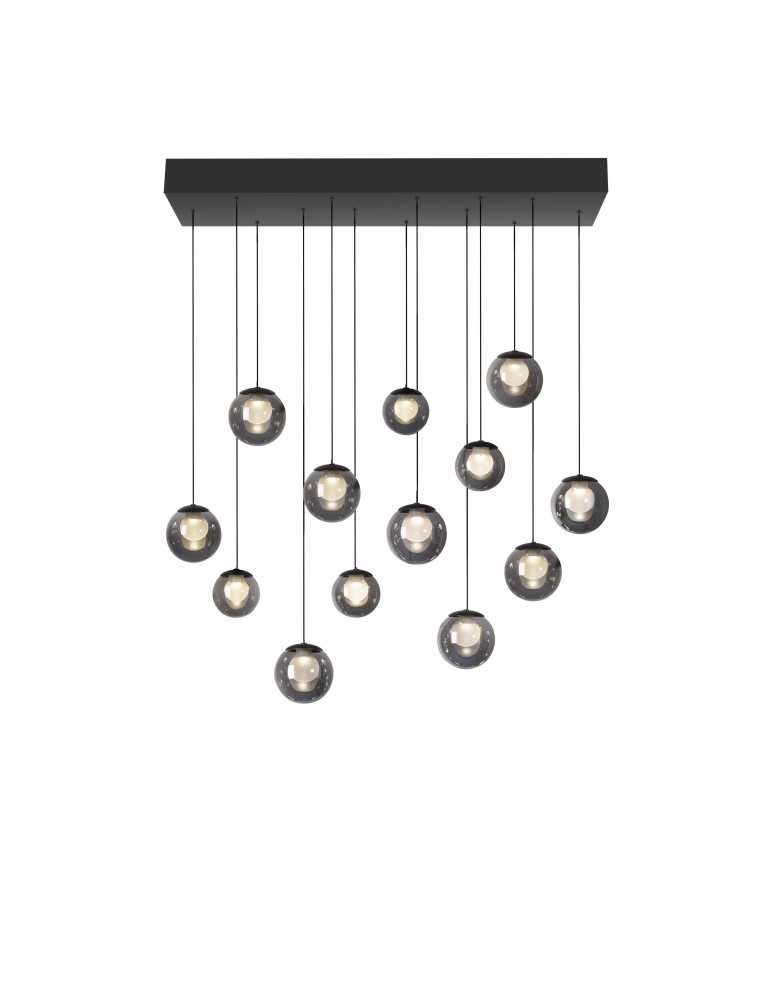 Paul Neuhaus Pure Popup Lampa Wisząca Szara 2590-15