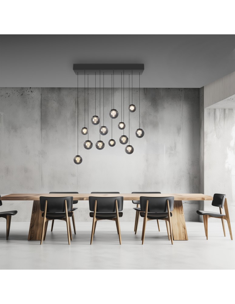 Paul Neuhaus Pure Popup Lampa Wisząca Szara 2590-15
