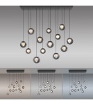 Paul Neuhaus Pure Popup Lampa Wisząca Szara 2590-15