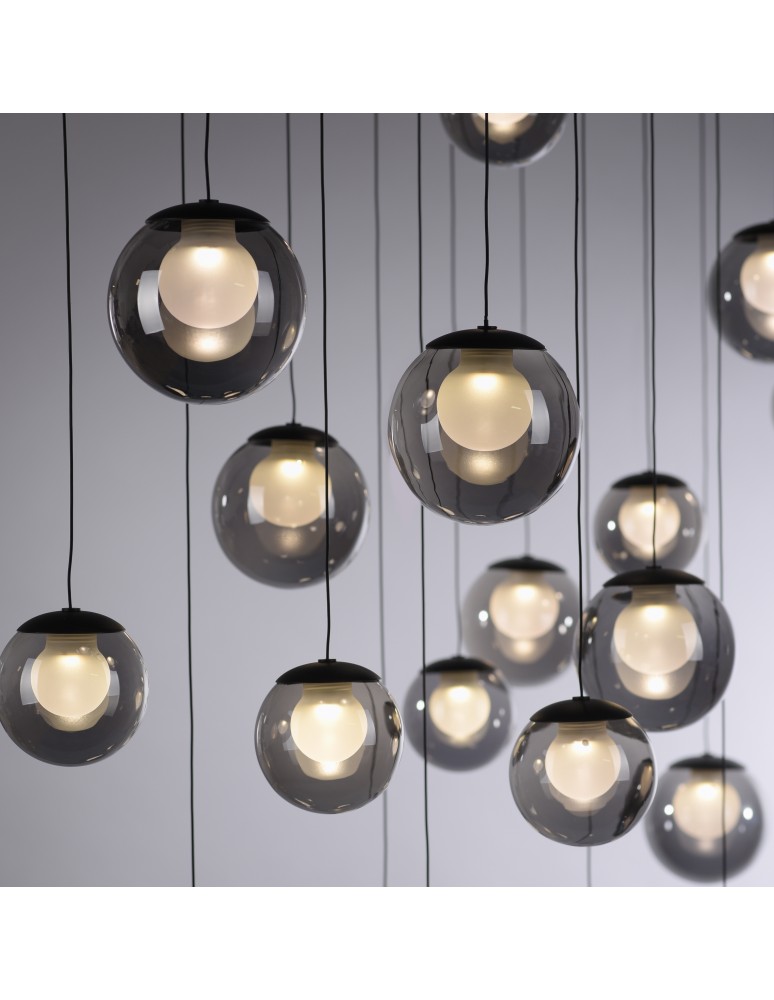 Paul Neuhaus Pure Popup Lampa Wisząca Szara 2590-15