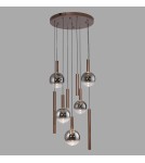 Paul Neuhaus Bowl Lampa Wisząca Brązowa 2287-23