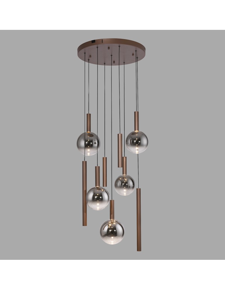 Paul Neuhaus Bowl Lampa Wisząca Brązowa 2287-23