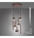 Paul Neuhaus Bowl Lampa Wisząca Brązowa 2287-23