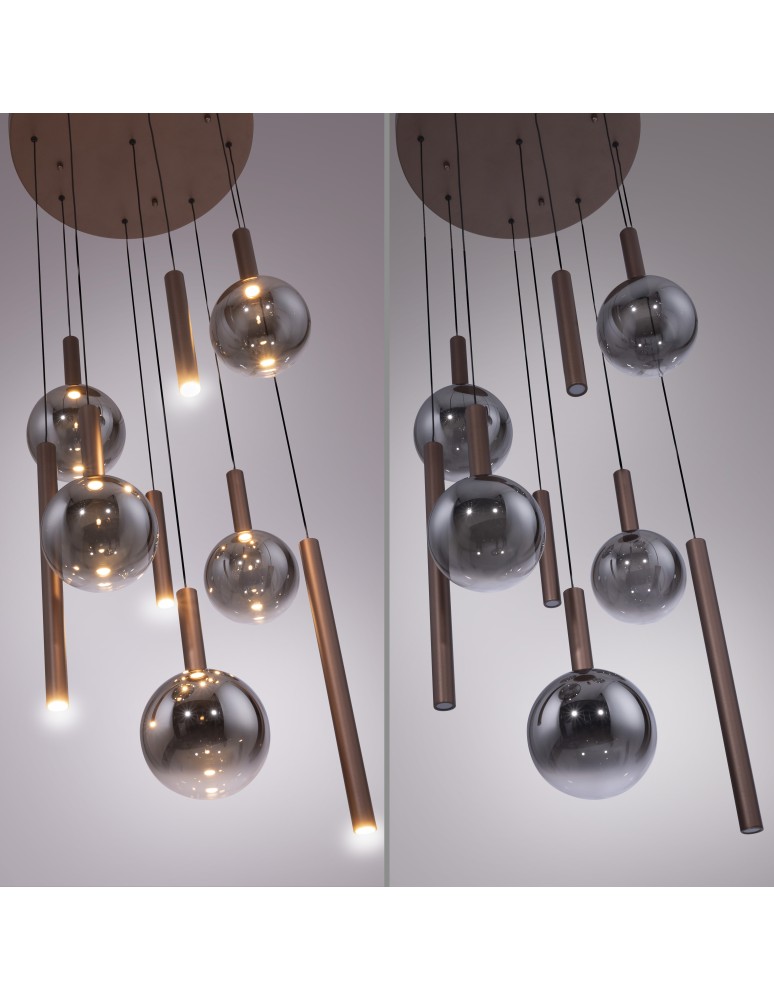 Paul Neuhaus Bowl Lampa Wisząca Brązowa 2287-23