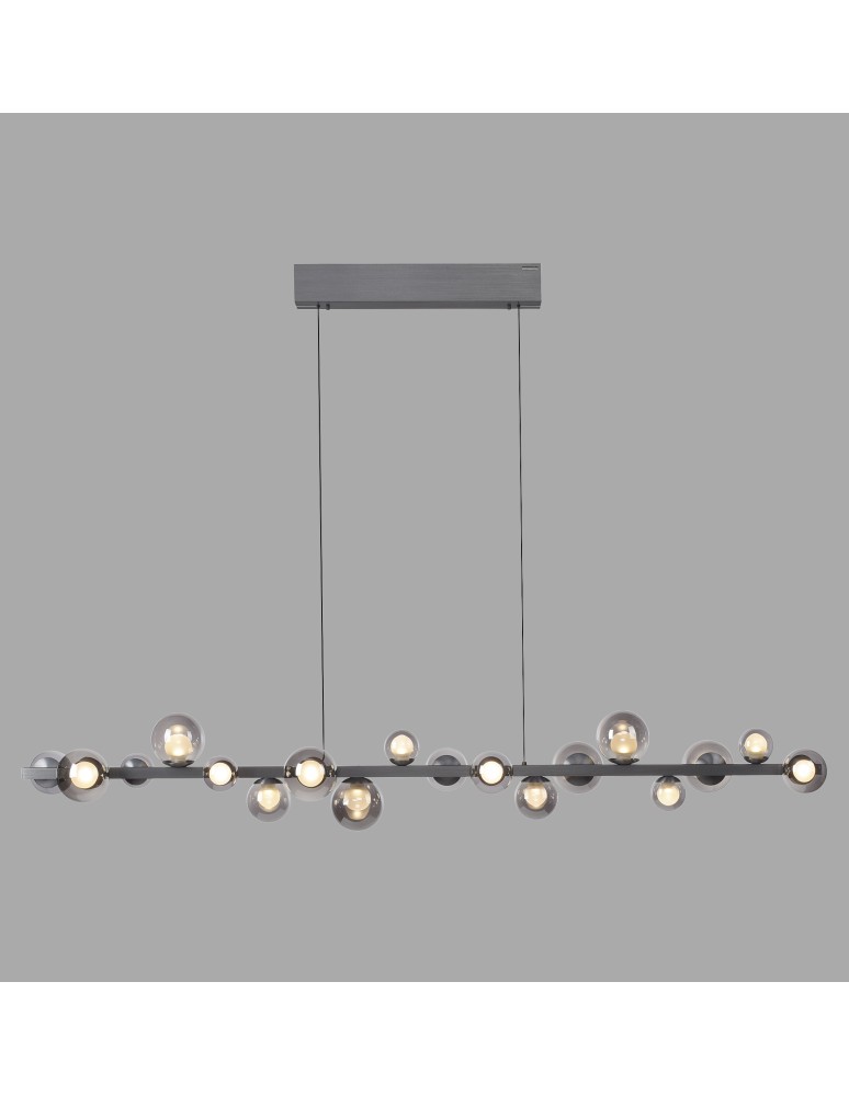 Paul Neuhaus Pure E-Popup Lampa Wisząca Szara 2558-15