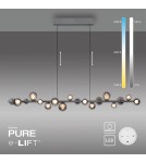 Paul Neuhaus Pure E-Popup Lampa Wisząca Szara 2558-15